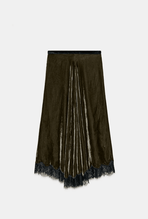 Falda de Zara. Comprar aquí.